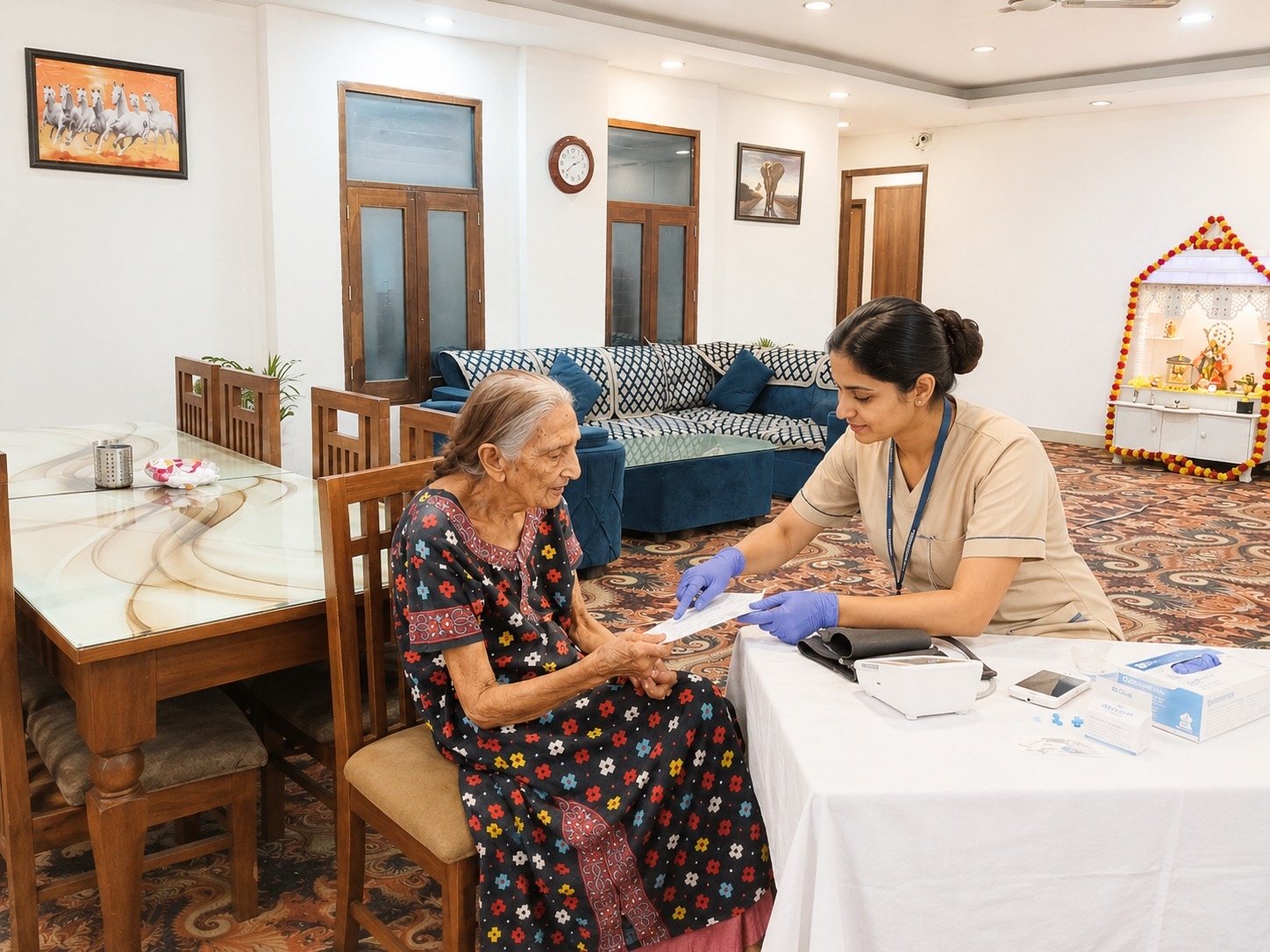 Professional Staff — Caregivers with elderly residents