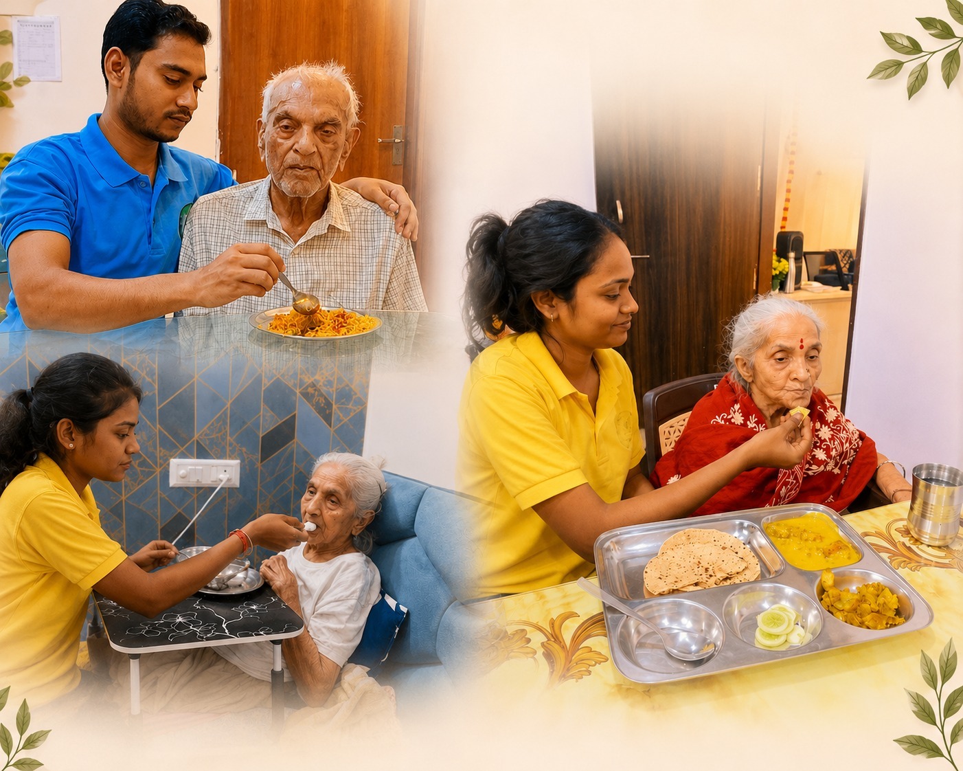 Expert Dietitian Support — Seniors enjoying nutritious meal together